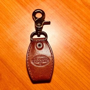 Fossil Brown Leather Fob Watch